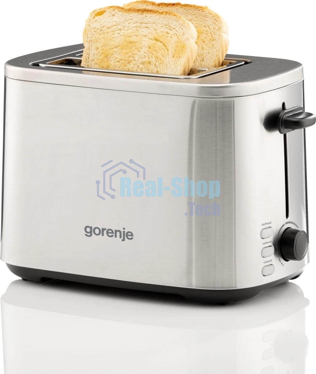 Тостер Gorenje T800DS нержавеющая сталь, 800 Вт, 2 слота