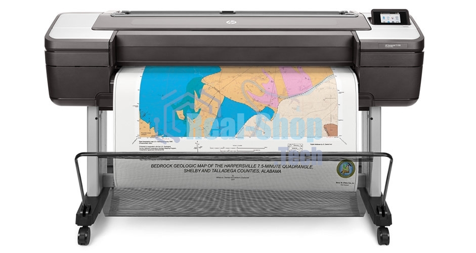 Плоттер струйный HP DesignJet T1700dr 44-in Printer (W6B56A), A0, цветной, 44