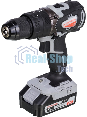 Дрель-шуруповерт ИНТЕРСКОЛ ДАУ-13/18В, 18 В, 2 Ач, 60 Нм, бесщеточный, ударный