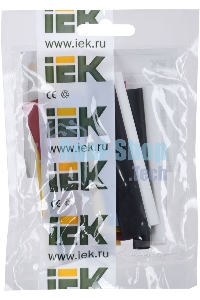 Набор трубок термоусадочных тонкостен. ТТУ 2/1; 4/2; 6/3; 8/4 (Ж; С; К; Ч; Б) 20х8см разноцвет. IEK UDRS-D2-D8-10-2
