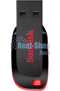 Флешка USB Sandisk CZ50 Cruzer Blade (SDCZ50-064G-B35), 64Gb, USB 2.0, R/W 15/4, черный/красный