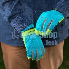 Перчатки садовые Luxe Palisad на липучке, силиконовое нанесение, размер 9