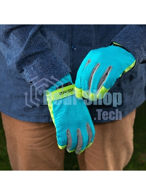 Перчатки садовые Luxe Palisad на липучке, силиконовое нанесение, размер 9