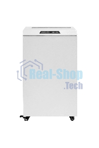 Шредер ГЕЛЕОС УО90-5, DIN P-5 (4 ур-нь секр.), фрагмент 1,9х15мм, 18-21 лист (70г/м2), CD/пл.карты/скрепки/скобы, 90 литров