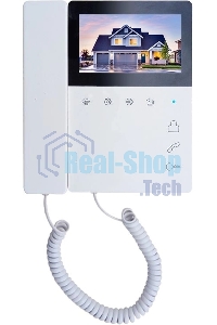 Видеодомофон Tantos Elly белый с трубкой