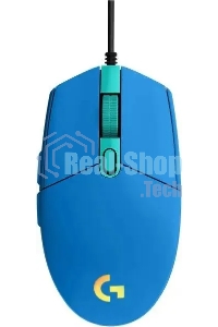 Мышь проводная Logitech G102 LIGHTSYNC синий, 8000 dpi, USB, кнопки - 6