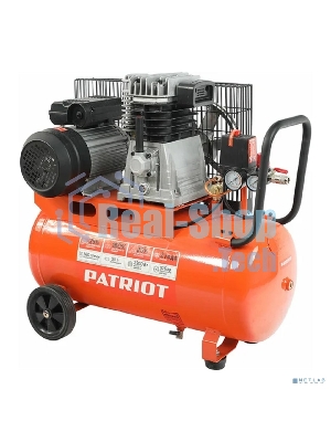Компрессор поршневой ременной Patriot PTR 50-360I, 360 л/мин, 10 бар, 2200 Вт, 50 л, быстросъемный 1/4