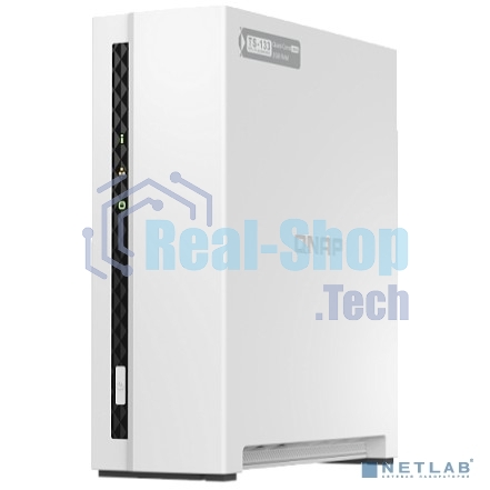 Сетевое хранилище SMB QNAP TS-133 NAS 1 HDD tray. ARM 4-core Cortex-A55 1.8GHz, ram 2 Gb (max), 1x1GbE, 1xUSB 2.0 port,1xUSB 3.2 Gen 1