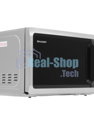 Микроволновая печь Sharp R-2852RSL серебристый, 20 л, 800 Вт, переключатели - кнопки, поворотный механизм