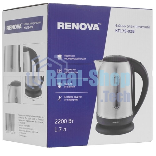 Чайник электрический Renova KT17S-02B