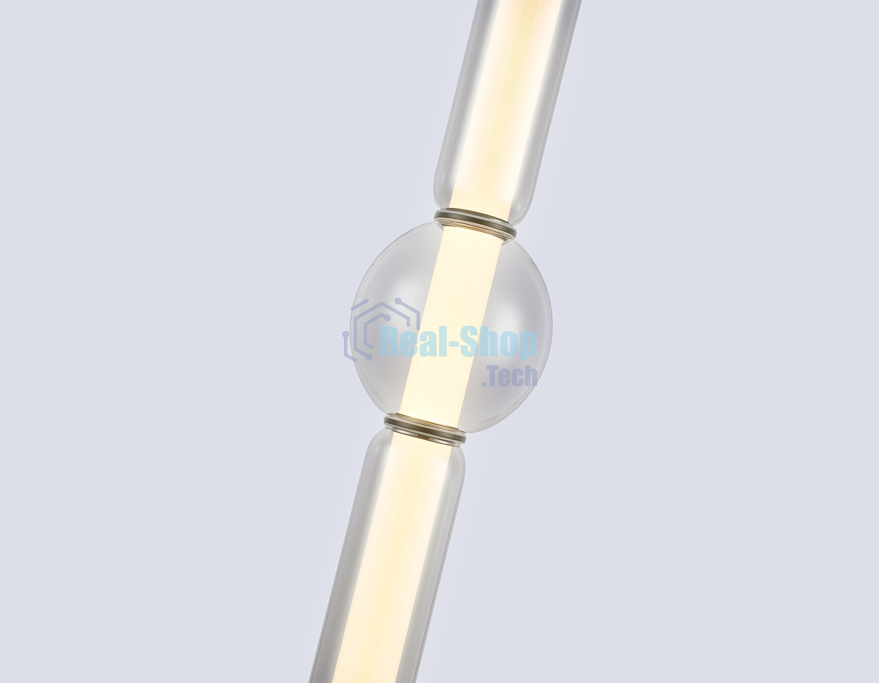 Подвесной светодиодный светильник Ambrella light LH11023 BK/SM черный/дымчатый 17W 3000K D120*520