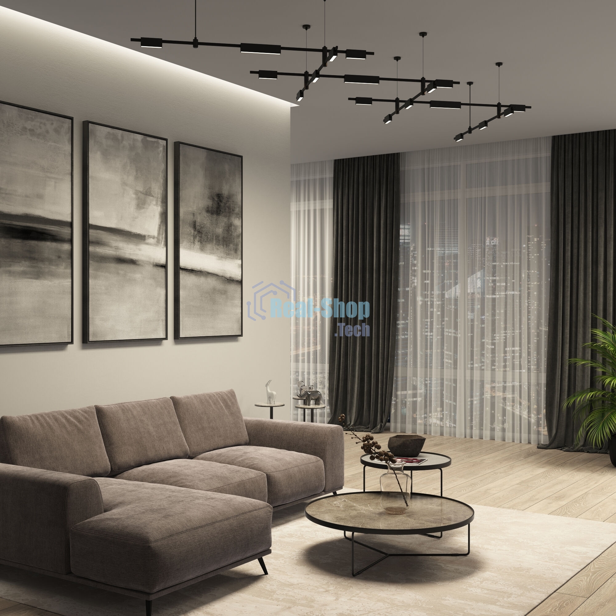 Трековый светильник 85122/01 6W 3000K  (чёрный) Esthetic Magnetic
