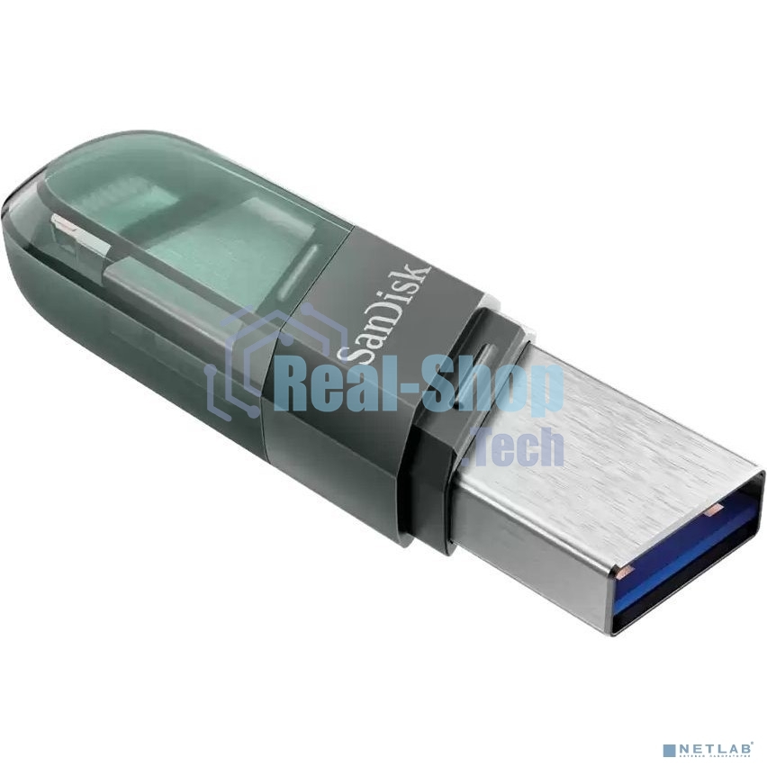Флешка USB Sandisk 32Gb iXpand Flip SDIX90N-032G-GN6NN USB3.1 зеленый/серебристый