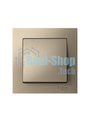 Выключатель 1-кл. СП AtlasDesign 10А IP20 (сх. 1) 10AX в сборе шампань SchE ATN000512