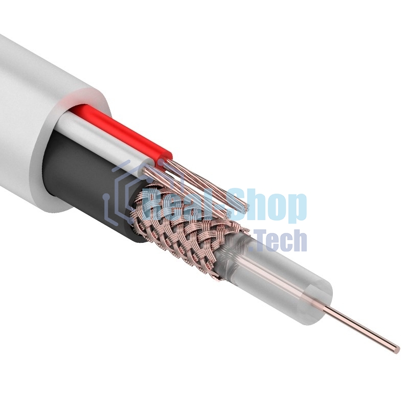 Кабель Rexant КВК-В-1,5+2x0,75 мм² (Cu/Cu) белый (бухта 200 м) 01-4014