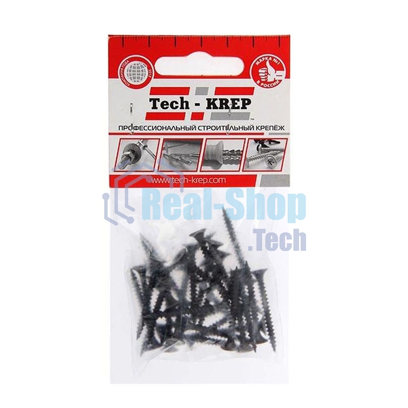 Саморез 3.5х35 гипсокартон-металл (уп.30шт) пакет Tech-Krep 102379