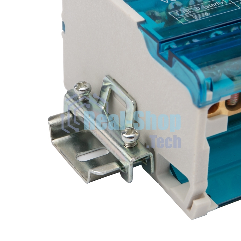 Ограничитель на DIN-рейку (металл) 2 винта Rexant (пакет 10 шт./уп.)