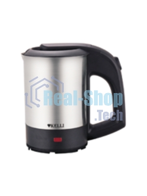 Чайник электрический Kelli KL-1408 0,5л, нержавейка, 1000 Вт