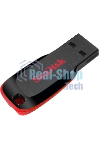 Флешка USB Sandisk CZ50 Cruzer Blade (SDCZ50-064G-B35), 64Gb, USB 2.0, R/W 15/4, черный/красный