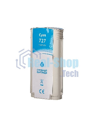 Картридж струйный Sakura B3P19A (№727 Cyan) для HP, голубой, 130 мл.