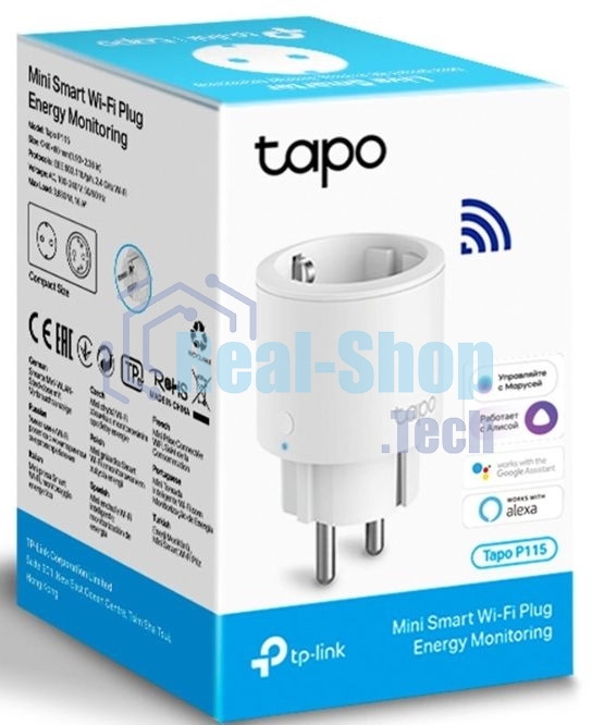 Умная мини Wi-Fi розетка TP-Link Tapo P115(1-pack)