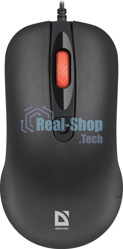 Мышь проводная Defender Omega MB-522 черный, 1600 dpi, USB, кнопки - 4