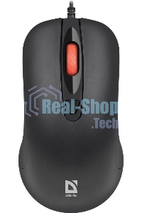 Мышь проводная Defender Omega MB-522 черный, 1600 dpi, USB, кнопки - 4