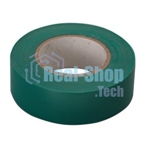 Изолента Сибртех ПВХ, 19 мм х 20 м, зеленая