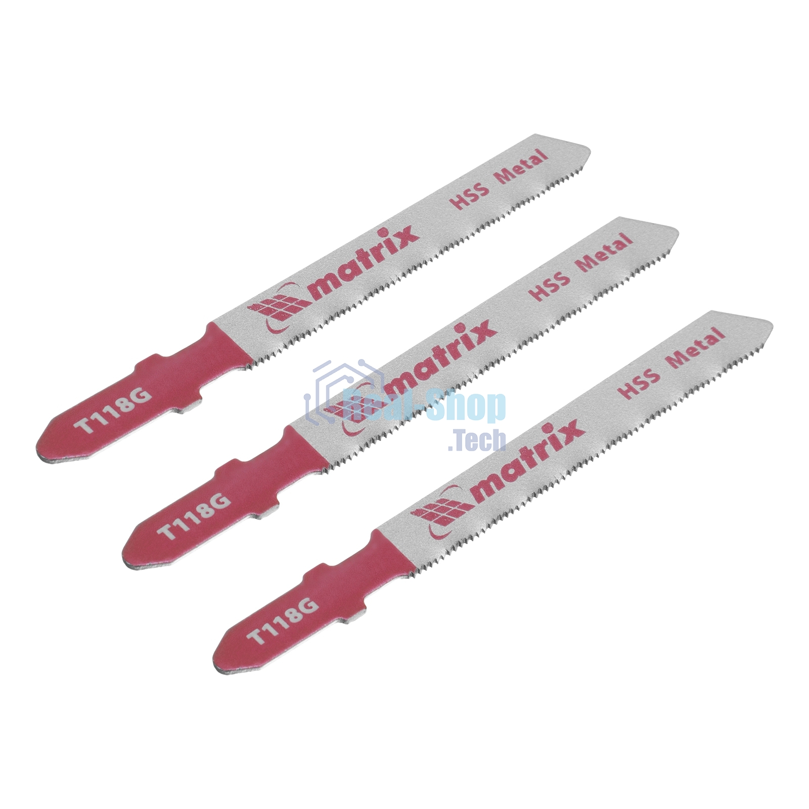 Полотна для электролобзика Matrix по металлу, 3 шт. T118G, 50 х 0,8мм, HSS