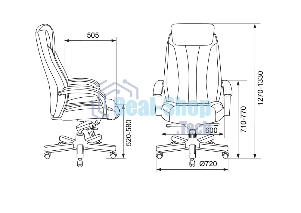 Кресло руководителя Бюрократ T-9922WALNUT/BLACK черный, кожа, крестовина дерево