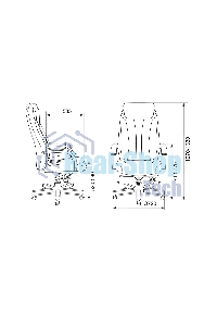 Кресло руководителя Бюрократ T-9922WALNUT/BLACK черный, кожа, крестовина дерево