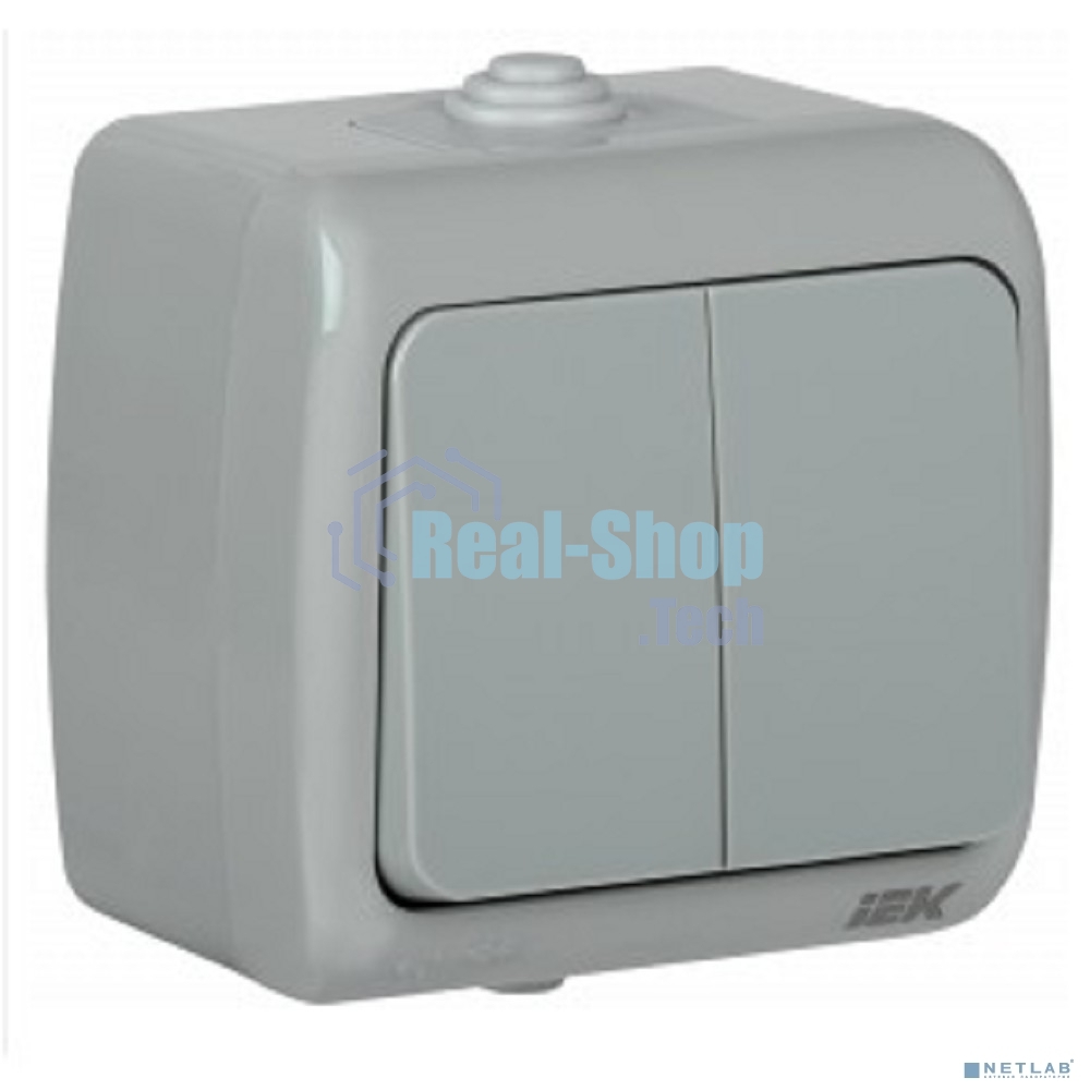 Выключатель 2-кл. 1п ОП Aquatic 10А IP54 ВС-20-2-0-А сер. IEK EVA20-K03-10-54