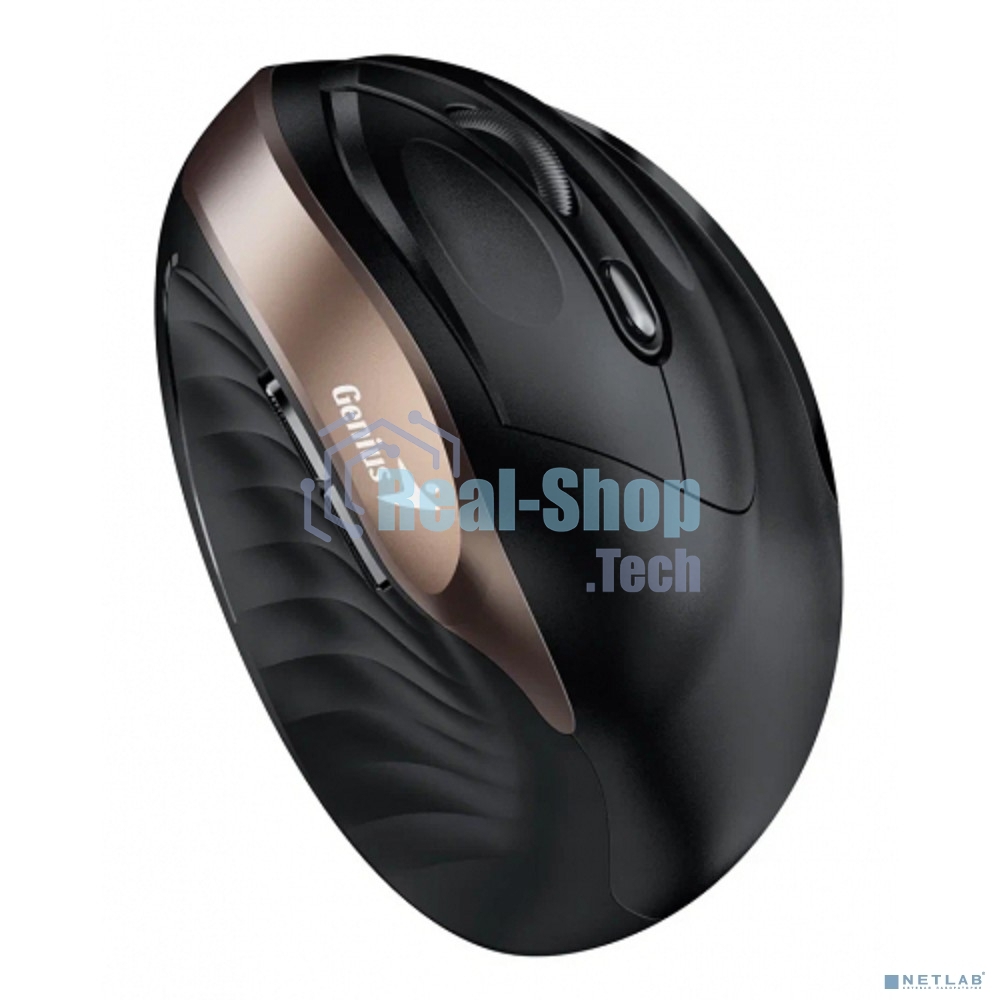 Мышь беспроводная Genius Ergo 8250S черный, 1600 dpi, радиоканал, USB, кнопки - 6