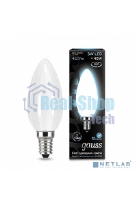 Лампа светодиодная Gauss Filament Свеча E14 5Вт 4100К OPAL