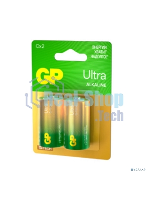Алкалиновые батарейки GP Ultra Alkaline G-Tech 14А типоразмера C - 2 шт. на блистере