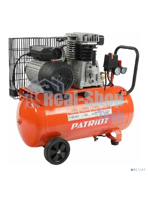 Компрессор поршневой ременной Patriot PTR 50-360I, 360 л/мин, 10 бар, 2200 Вт, 50 л, быстросъемный 1/4