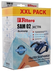 Комплект пылесборников Filtero SAM 02 Экстра пятислойные (4 шт.)
