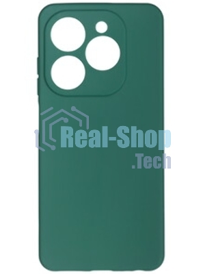 Чехол (клип-кейс) BoraSCO для Tecno Spark 20/20C/Go 2024/Pop 8 Microfiber Case зеленый опал