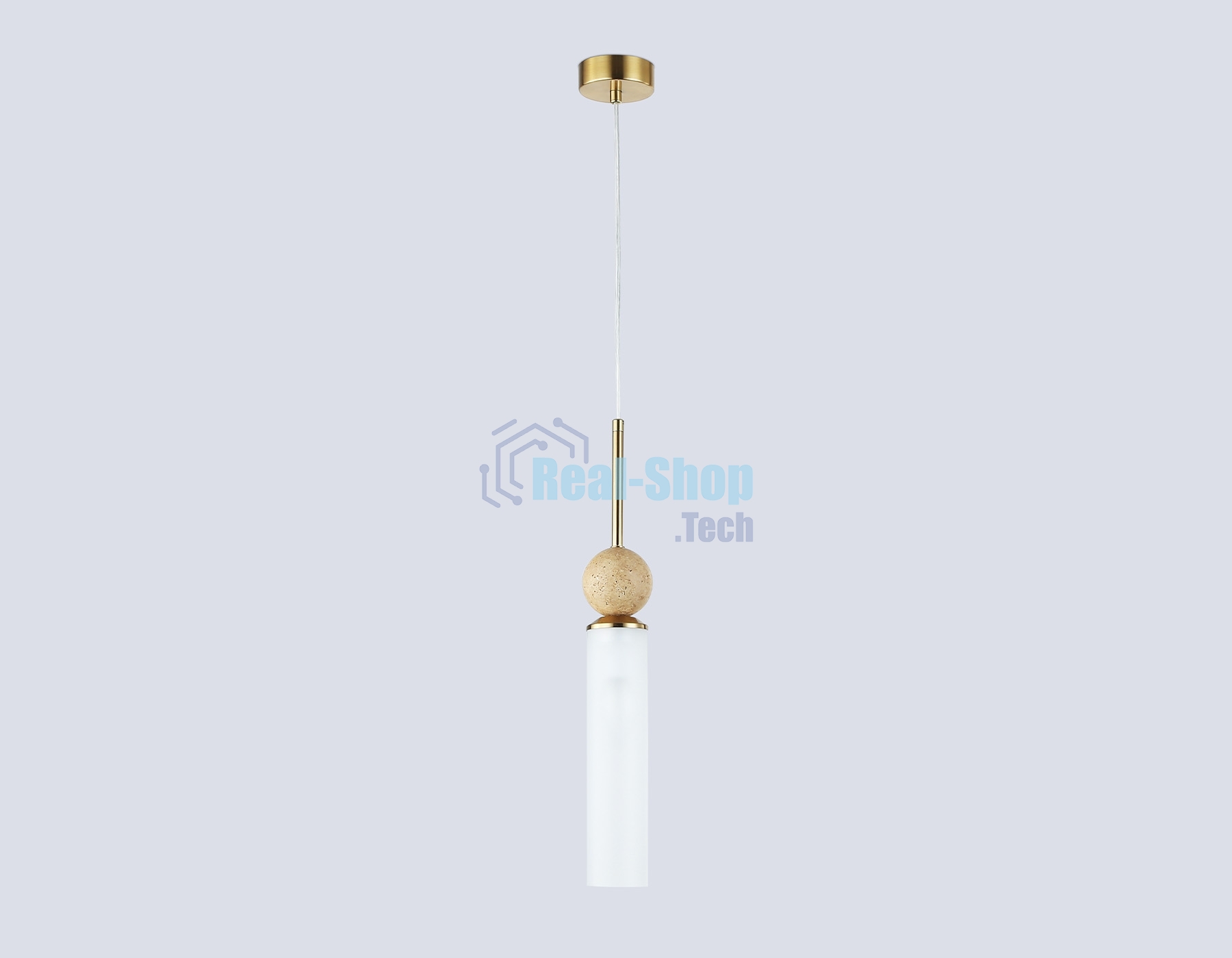 Светильник Ambrella light LH53256 BS/FR латунь/белый матовый E14 max 40W D80*470