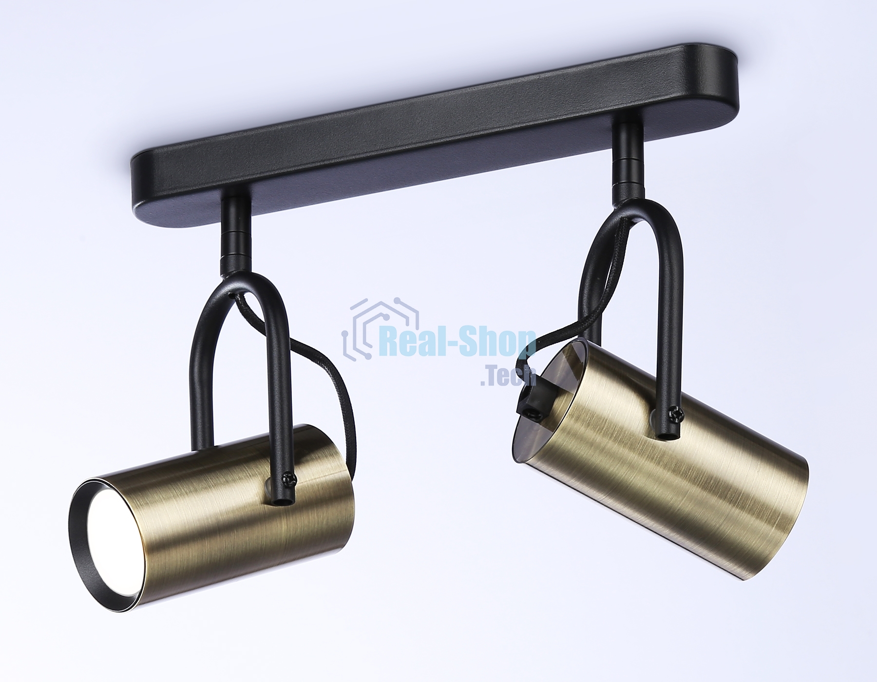 Светильник Ambrella light TA13194/2 BK/SB черный/бронза GU10/2 max 12W 260*100*195