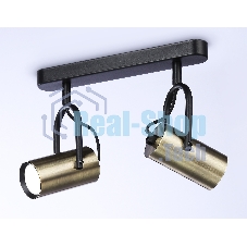 Светильник Ambrella light TA13194/2 BK/SB черный/бронза GU10/2 max 12W 260*100*195