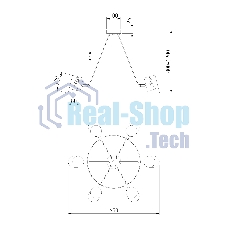 70147/6 / подвесной светильник / черный Smart