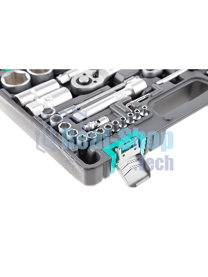 Набор инструментов Stels 14106 1/2'' 1/4'' CrV пластиковый кейс  94 предм.