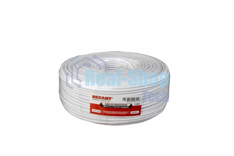 Кабель Rexant КВК-В-1,5+2x0,75 мм² (Cu/Cu) белый (бухта 200 м) 01-4014