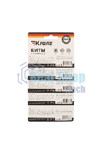 Бита Kranz PZ 1x50 мм для шуруповерта сталь S2 5 шт. (лента)