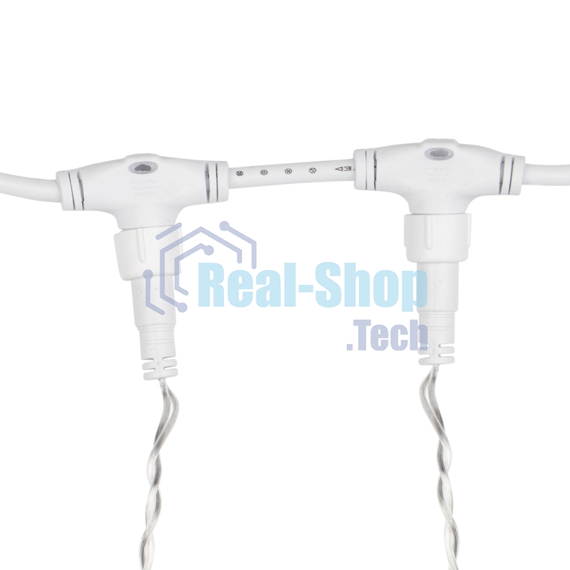 Гирлянда Светодиодный Дождь 2х1,5 м, эффект мерцания, прозрачный провод, 230 В, диоды теплый белый