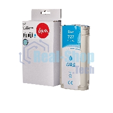 Картридж струйный Sakura B3P19A (№727 Cyan) для HP, голубой, 130 мл.