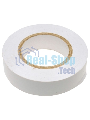 Изолента Сибртех ПВХ, 19 мм х 20 м, белая