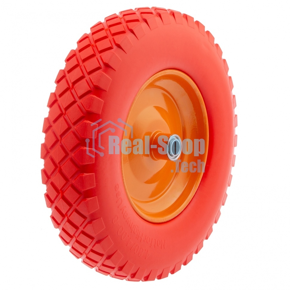 Колесо Palisad полиуретановое 4.80/4-8 длина оси 90мм подшипник 20мм