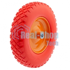 Колесо Palisad полиуретановое 4.80/4-8 длина оси 90 мм, подшипник 20 мм